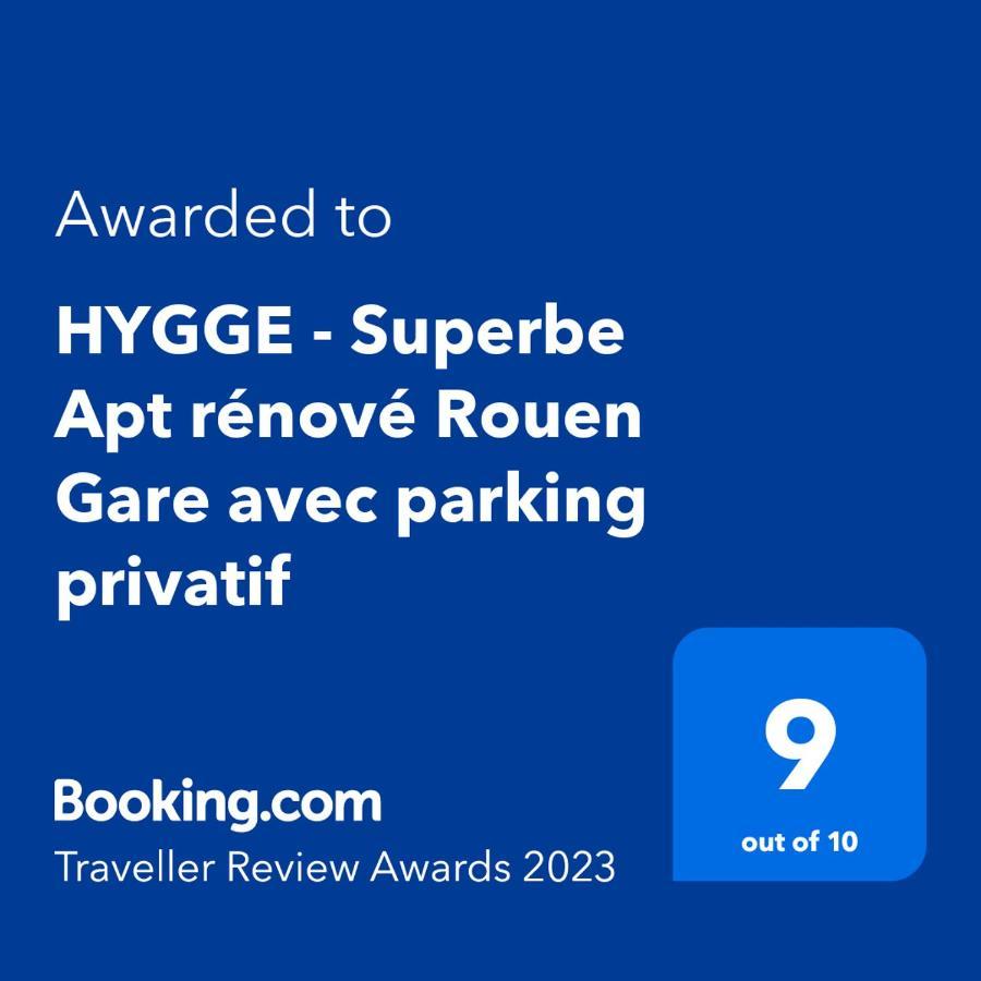 Hygge - Superbe Apt Renove Rouen Gare Avec Parking Privatif Apartment Exterior photo